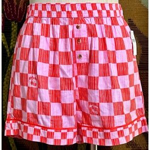 Anthropologie Wren Flannel Boxer Pajama Shorts XL